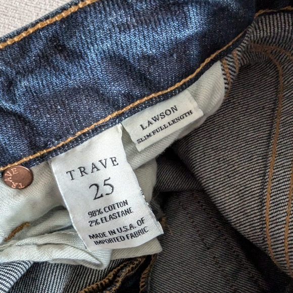 🪞▪️Trave Lawson slim full length jeans size 25 - Picture 10 of 13